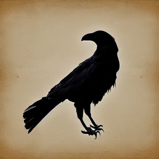 Image similar to fractal three legged black crow