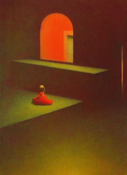 Image similar to roots, Edward Hopper and James Gilleard, Zdzislaw Beksinski, Mark Ryden, Wolfgang Lettl highly detailed, hints of Yayoi Kasuma, Odilon Redon. Drexler