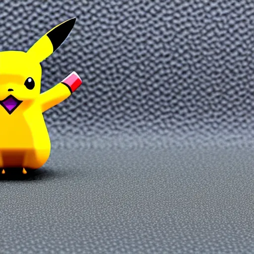 Image similar to isometric pikachu figure, polygon