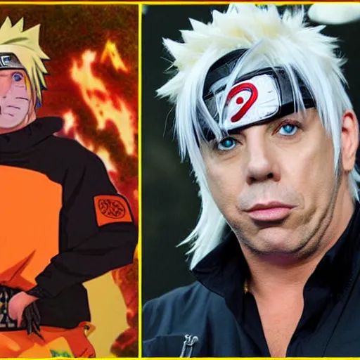 Image similar to Naruto as Till Lindemann