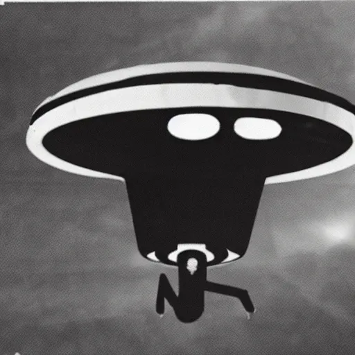 Image similar to cctv footage of an UFO abduction a person