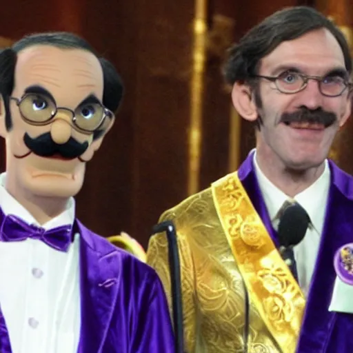 Prompt: Waluigi wins the Nobel Peace prize, giving a speech