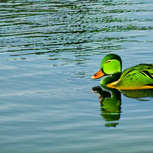 Prompt: green duck