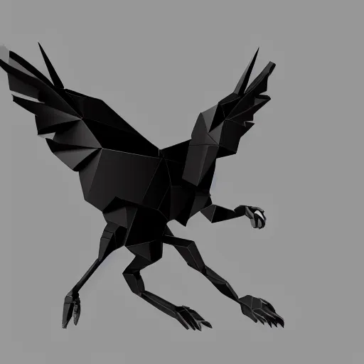 Prompt: isomorphic vector, low poly, white eagle icon, black background, cgsociety, volumetric lighting, artstationhq