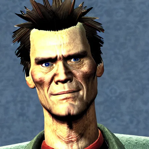 Image similar to jim carrey in fallout new vegas, game still