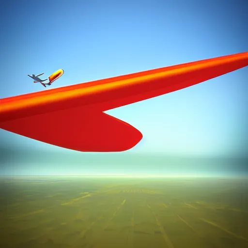 Image similar to app icon, flight, sky, 3d render, full colour, Pixar style,
