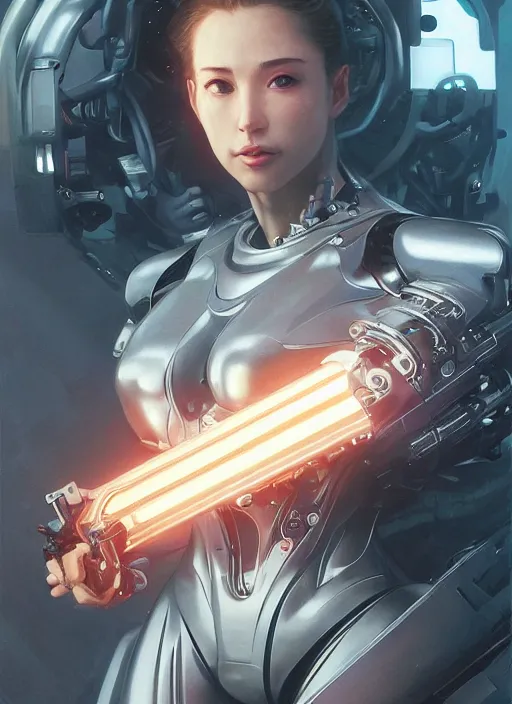 Image similar to a beautiful terminator, intricate lights, bio luminescent, venomize, by ruan jia and artgerm and range murata and wlop and ross tran and william - adolphe bouguereau and beeple. key art. fantasy illustration. award winning, artstation, intricate details, realistic, hyperdetailed, 8 k resolution.