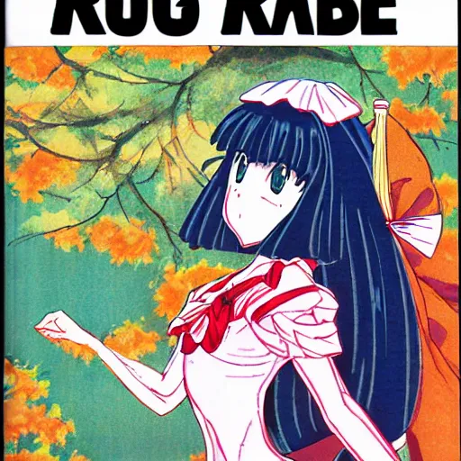 Image similar to a manga cover of a girl by rumiko takahashi