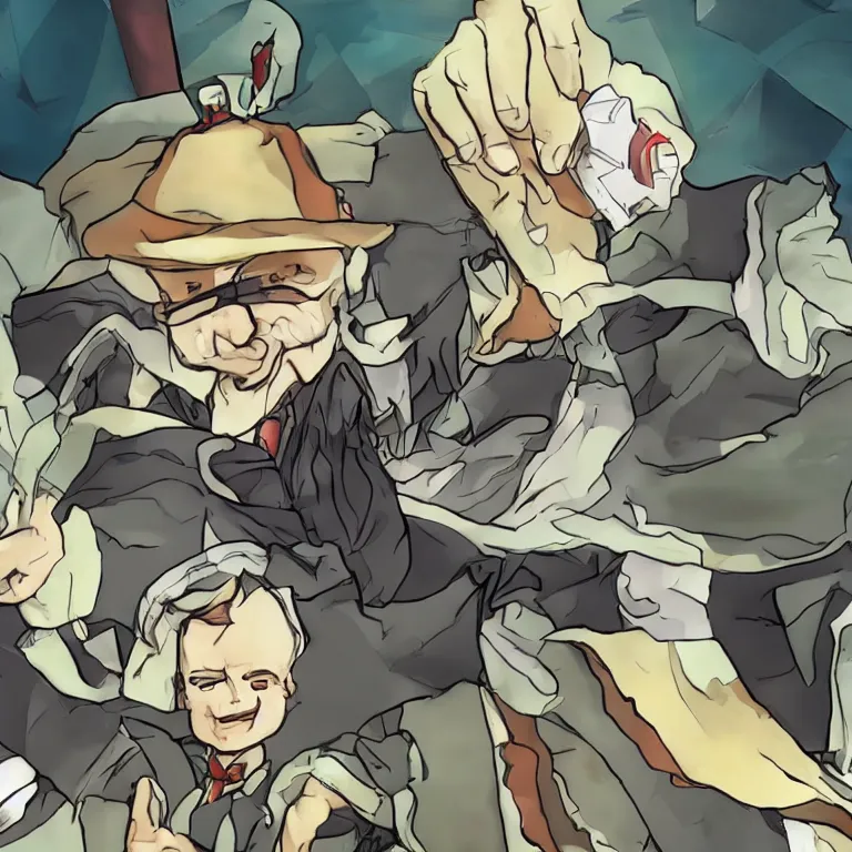 Image similar to walter white as a touhou character