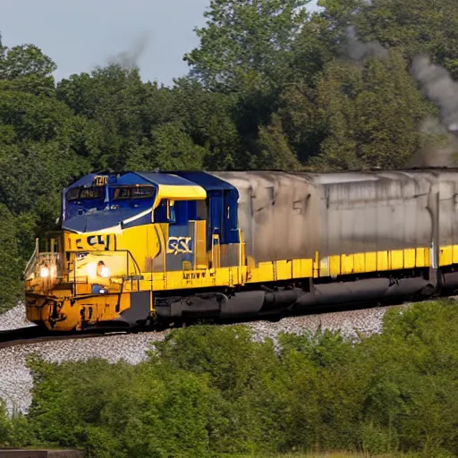 Image similar to csx locomotive flying