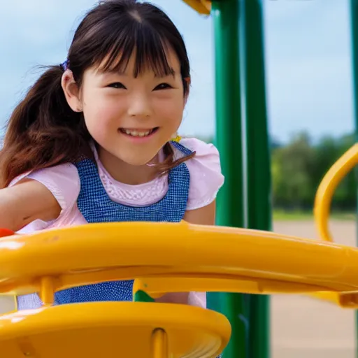 Image similar to elementary school girl playing on playground