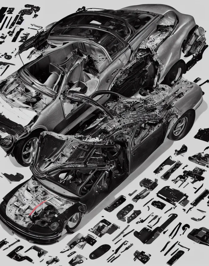 Image similar to porsche 9 1 1 as exploded parts catalog