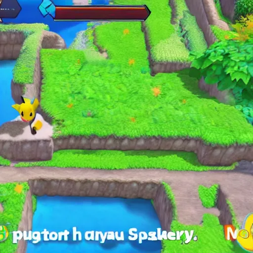 Image similar to Pokémon Mystery Dungeon on the Playstation 5, screenshot,