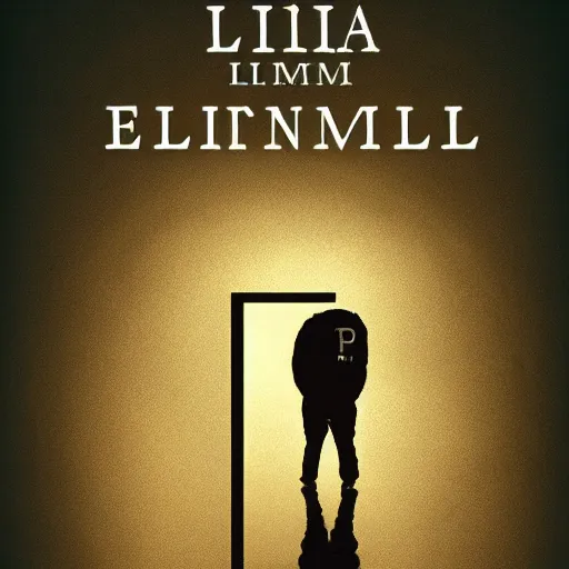 Prompt: poster for a short dramatic film called'liminal '. the poster follows the concept of liminality and the center element is a tiny wooden door and a silhouette of a man. movie poster, advertisement, high detail, trending on artstation