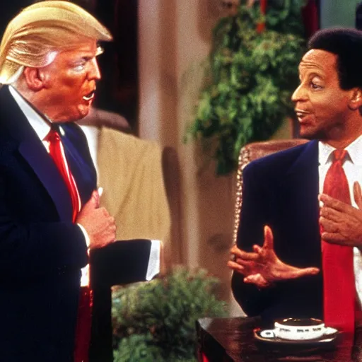 Image similar to donald trump's appearance on the cosby show