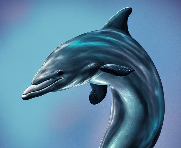 Image similar to Hybrid Between a Human and an Dolphin, Digital Art, HD, HQ, 4K