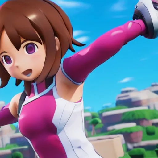 Image similar to Ochaco Uraraka in Fortnite.