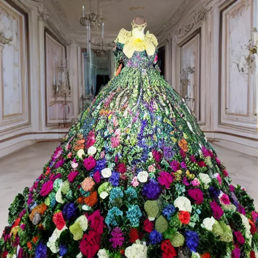 Dress made outlet out of flowers