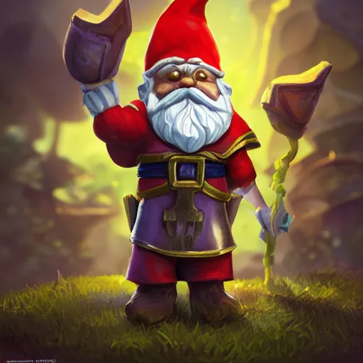 Image similar to lawn gnomes are really undercover protectors of the galaxy, dressed in ordinary gnome fashion but turn into super gnomes with ornate hero garments, capes, muscular, intricate, highly detailed, digital painting, artstation, symmetrical, concept art, smooth, sharp focus, illustration, unreal engine 5, 8 k,