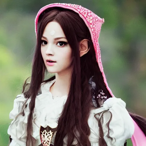 Prompt: Black Pink Lisa as a young elf princess full HD 4K highest quality realistic beautiful gorgeous natural