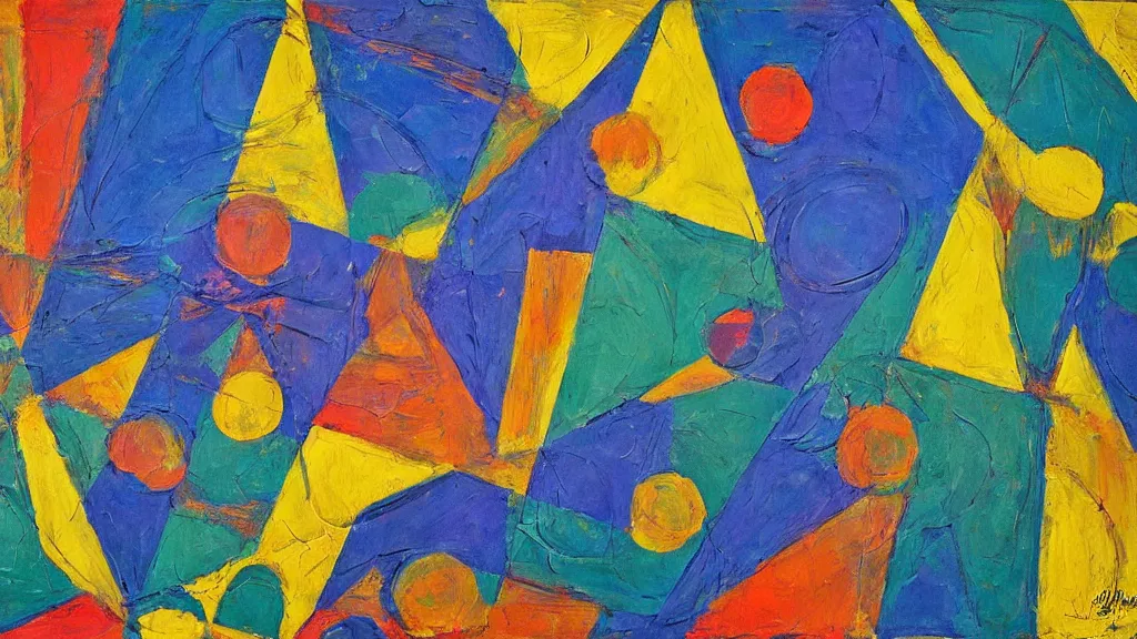 Image similar to abstract art painting geometry figures lines forms in style of jasper johns, fine details,