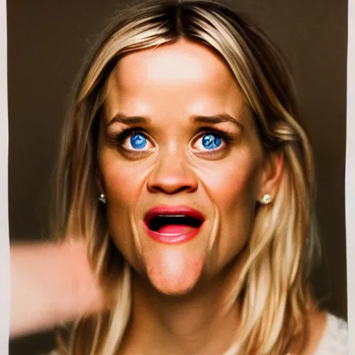 Image similar to a pile of rice double exposure reece witherspoon face