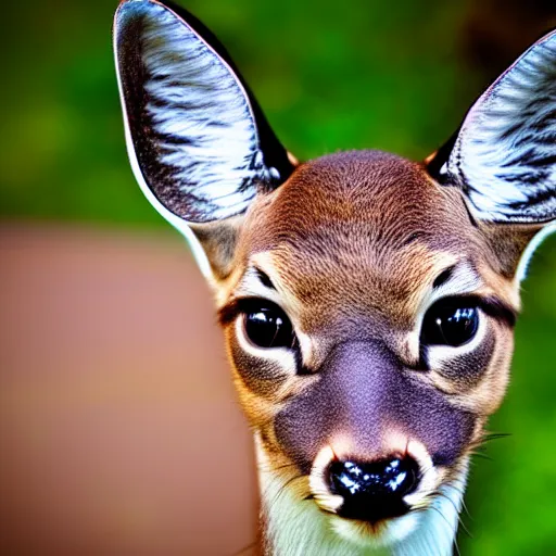 Image similar to a deer - cat - hybrid, animal photography