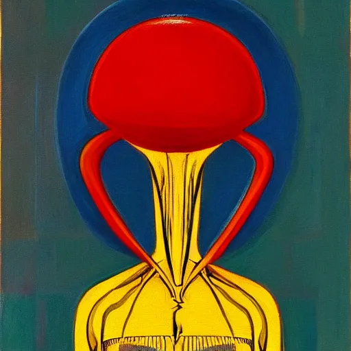 Image similar to alien by wayne thiebaud