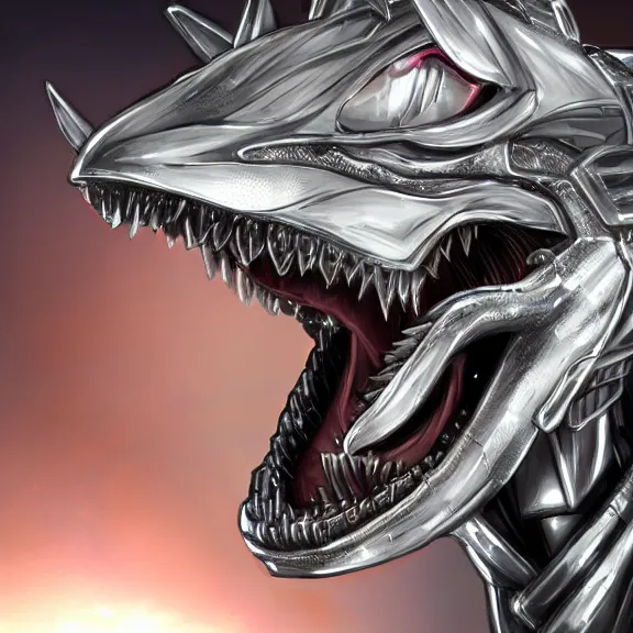 Prompt: close up mawshot of a perfect elegant beautiful stunning anthropomorphic hot female robot mecha dragon, with sleek silver metal armor, glowing OLED visor, looking the camera, eating camera pov, close up maw, open dragon maw being highly detailed and living, pov camera looking into the maw, food pov, micro pov, prey pov, vore, dragon vore, digital art, pov furry art, anthro art, furry, warframe art, high quality, 8k 3D realistic, dragon mawshot art, maw art, macro art, micro art, dragon art, Furaffinity, Deviantart, Eka's Portal, G6