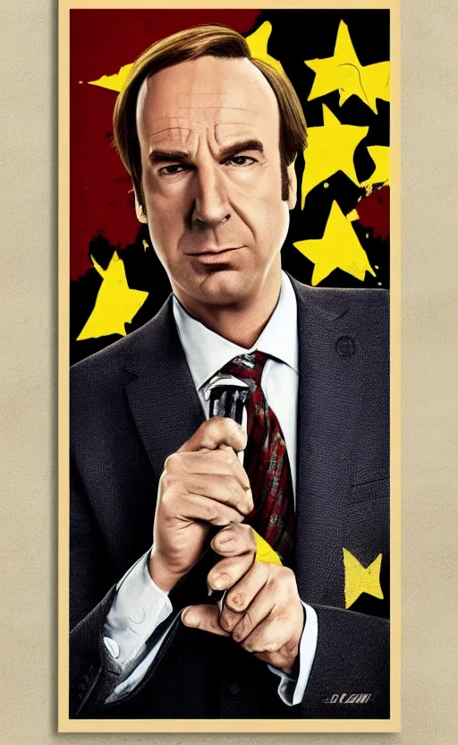 Image similar to saul goodman, poster of better call saul, vintage