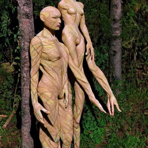 Prompt: dmt bodies. Mesh of human figures intertwined. earthen colors. Realistic marble sculptures. Sculpted by August Rodine.