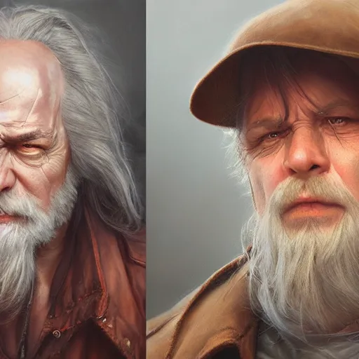 Image similar to hyperrealisticdetailed matte Kelin Quinn portrait painting of by andreas rocha and john howe and Martin Johnson