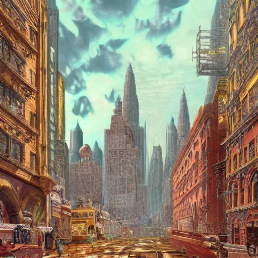 Prompt: city made out of flesh, 1 9 2 0 ’ s colored pencil, highly detailed, highly accurate, abstract art, deep aesthetic, 8 k, highly ornate intricate details, cinematic lighting, rich colors, ray tracing, hyperrealistic, photorealistic, cinematic landscape, trending on artstation,