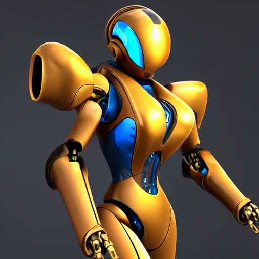 Prompt: Robot Suit, Samus Aran, High Detail, Render, Photorealistic, Sapphire Nitro RX 580, Metroid