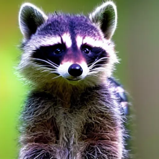 Image similar to a mech that looks like a raccoon