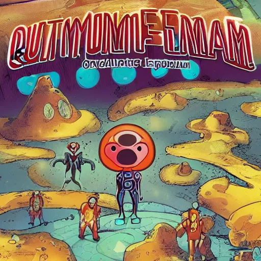 Prompt: atom sized people exploring the quantum realm
