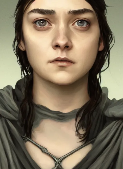 Image similar to arya stark, game of thrones, super highly detailed, professional digital painting, concept art, smooth, sharp focus, no blur, no dof, extreme illustration, unreal engine 5, photorealism, hd quality, 8 k resolution, cinema 4 d, 3 d, beautiful, cinematic, art by artgerm and greg rutkowski and alphonse mucha and loish and wlop