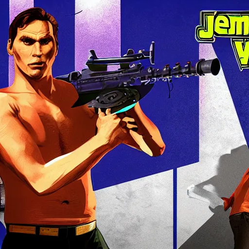 Image similar to Jerma GTA V cover art, screenshot from GTA V, Jerma985, gaming, detailed, 4K