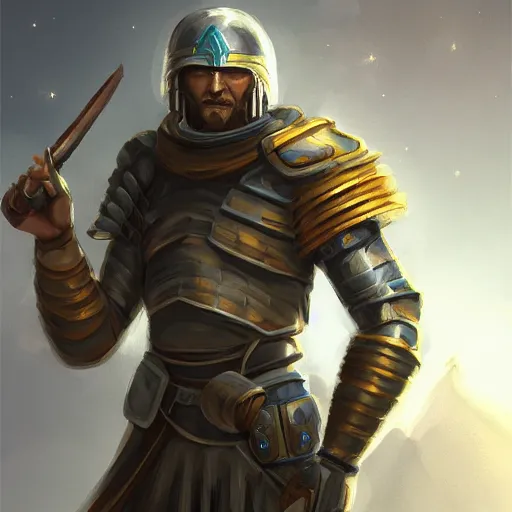 Prompt: space roman soldier, D&D, fantasy, elegant, hopeful, muscular, highly detailed, digital painting, artstation, concept art, smooth, sharp focus, illustration