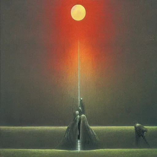 Image similar to Friendship of Nations by Zdzislav Beksinski