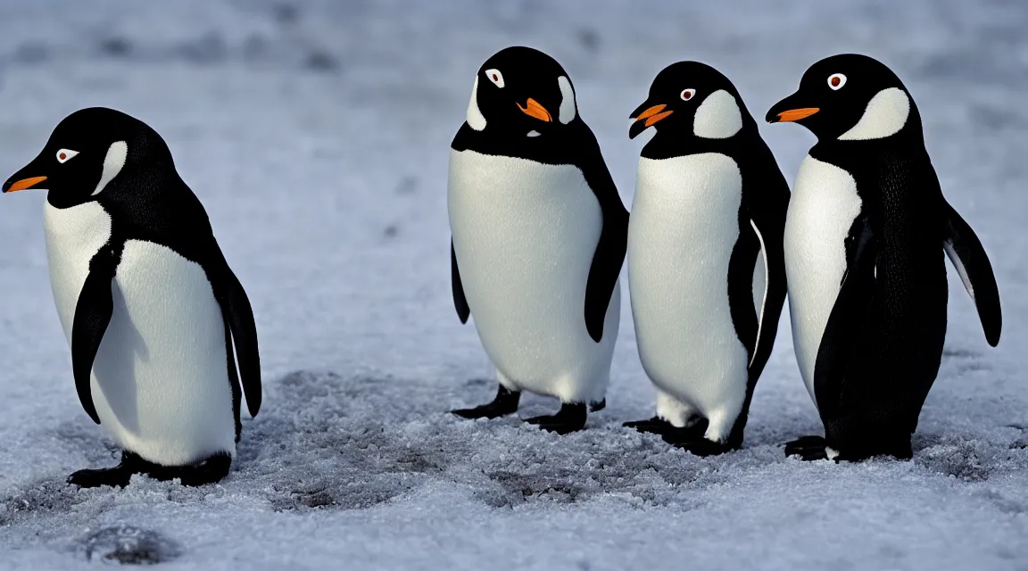 Prompt: Linux Tux penguin wallpaper photo taked by Steve McCurry