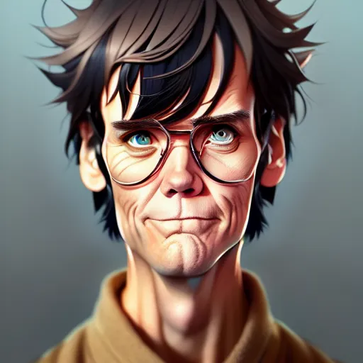 Image similar to jim carrey, portrait shinkai makoto studio ghibli studio key hideaki anno sakimichan stanley artgerm lau rossdraws james jean marc simonetti elegant highly detailed digital painting artstation pixiv