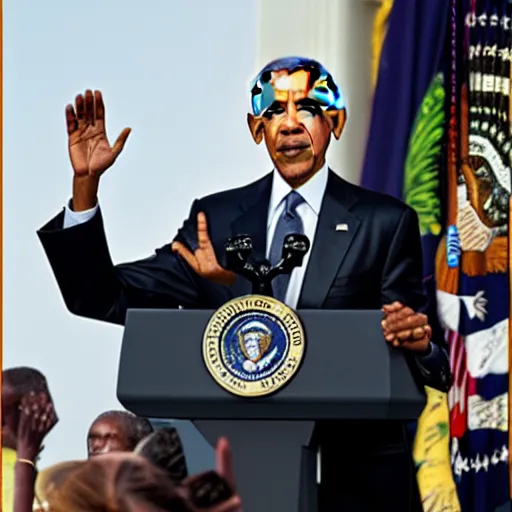 Prompt: obama cfg_scale -12