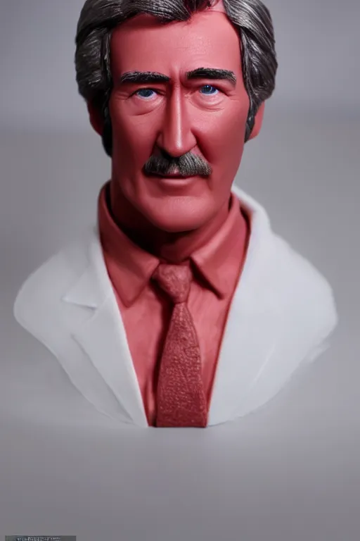 Image similar to a play - doh model of randy mantooth, dramatic lighting, 3 d sculpture, 8 k, beautiful, rich colours, highly detailed photograph