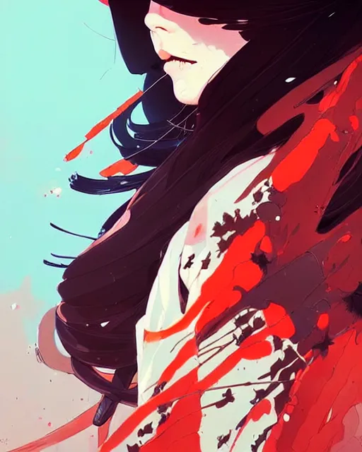 Image similar to a ultradetailed beautiful painting of a stylish battle maid, by conrad roset, greg rutkowski and makoto shinkai trending on artstation