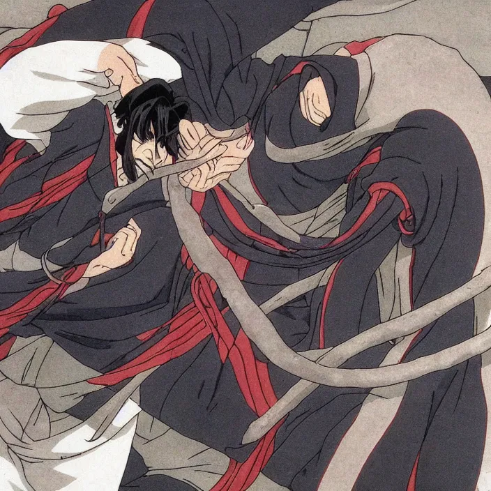 Prompt: ninja scroll scenes