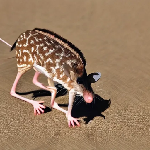 Image similar to photo of a giraffe mouse rat hybrid