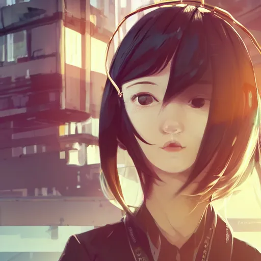 Prompt: Frequency indie album cover, luxury advertisement, white and brown colors. highly detailed post-cyberpunk sci-fi close-up schoolgirl in asian city in style of cytus and deemo, mysterious vibes, by Ilya Kuvshinov, by Greg Tocchini, nier:automata, set in half-life 2, beautiful with eerie vibes, very inspirational, very stylish, with gradients, surrealistic, postapocalyptic vibes, depth of filed, mist, rich cinematic atmosphere, perfect digital art, mystical journey in strange world, beautiful dramatic dark moody tones and studio lighting, shadows, bastion game, arthouse
