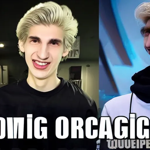 Image similar to really ugly xqc, big nose, crookedd teeth