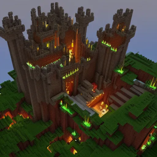 The Minecraft Castle: Real Life Creeper